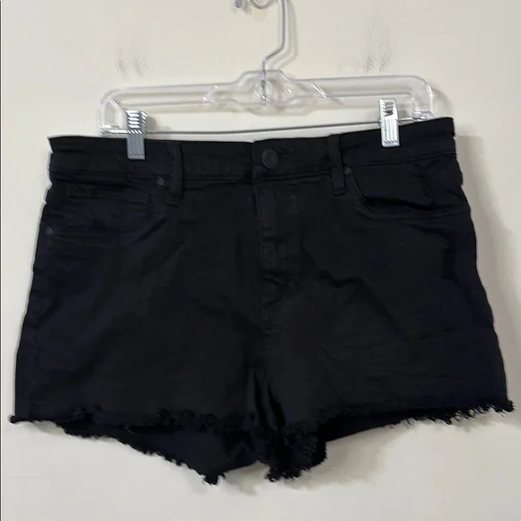 Kut From The Kloth Jane High Rise Black Shorts Size 12 - Picture 2 of 8